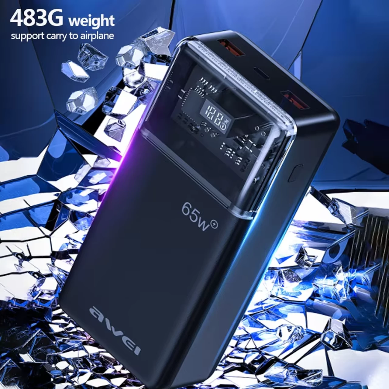 Awei P109K 30000mAh 65W Fast Charging Power bank