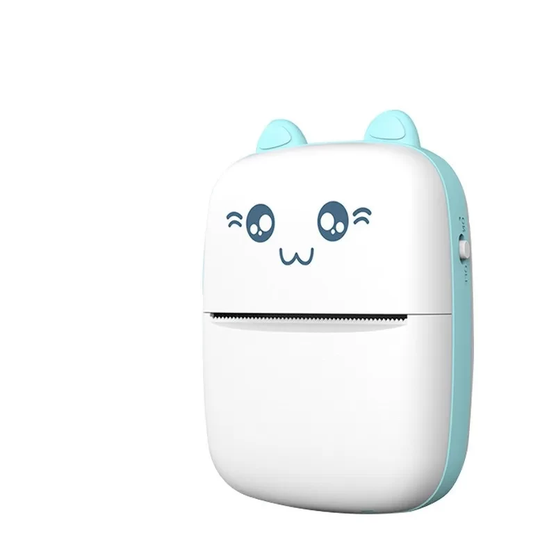 Cute Cat Inkless Mini Printer Bluetooth Portable Photo Printing