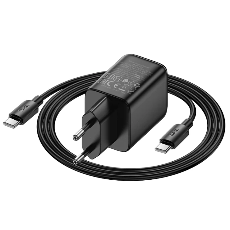 Hoco PD 45W Adapter with Type-C to Type-C Cable (N54)