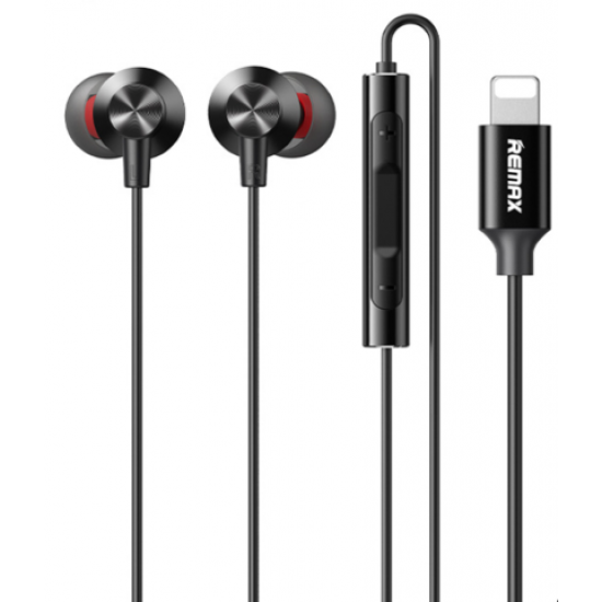 REMAX RM-560I EARPHONE METAL WIRED FOR LIGHTNING