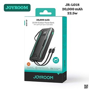 Joyroom JR-L018 20000mAh 22.5W Power Bank with Dual Cables