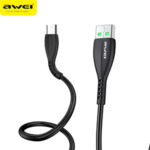 Awei CL-115M 1000mm Charging Data Cable For Micro-USB 2.4A