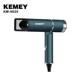 KEMEY KM-9825 1000w/50hz AC220-240v Portable and foldable Green Hair Dryer Professional Salon