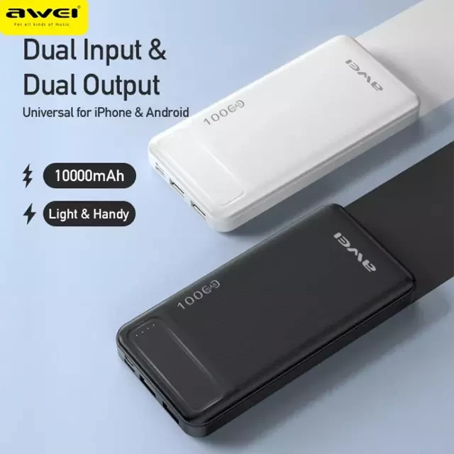 Awei P37K 10000mAh Fast Charging Power Bank