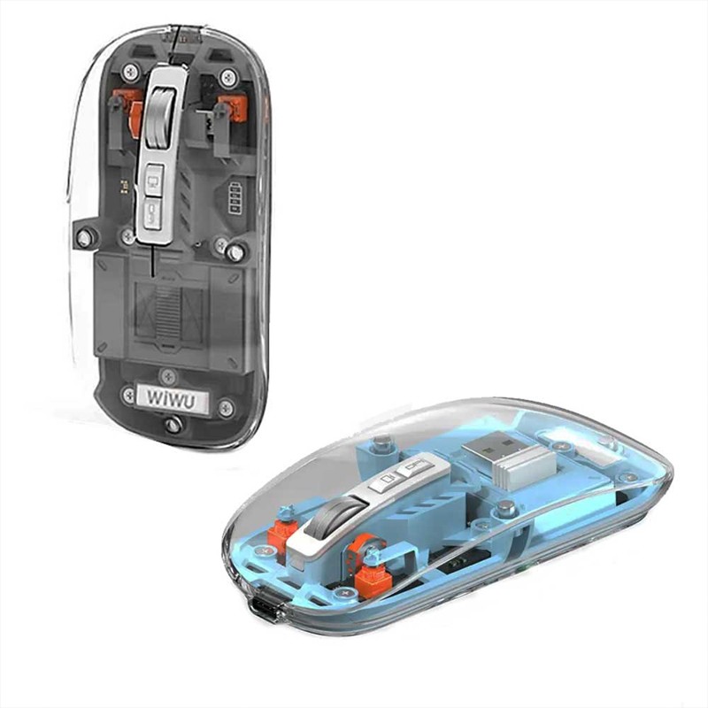 WIWU Crystal Transparent Wireless Mouse 2.4G