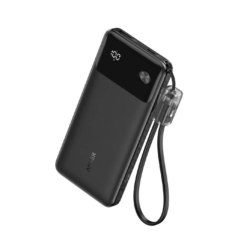 Anker PowerCore 10000mAh 22.5W with USB C Lanyard Cable Power Bank