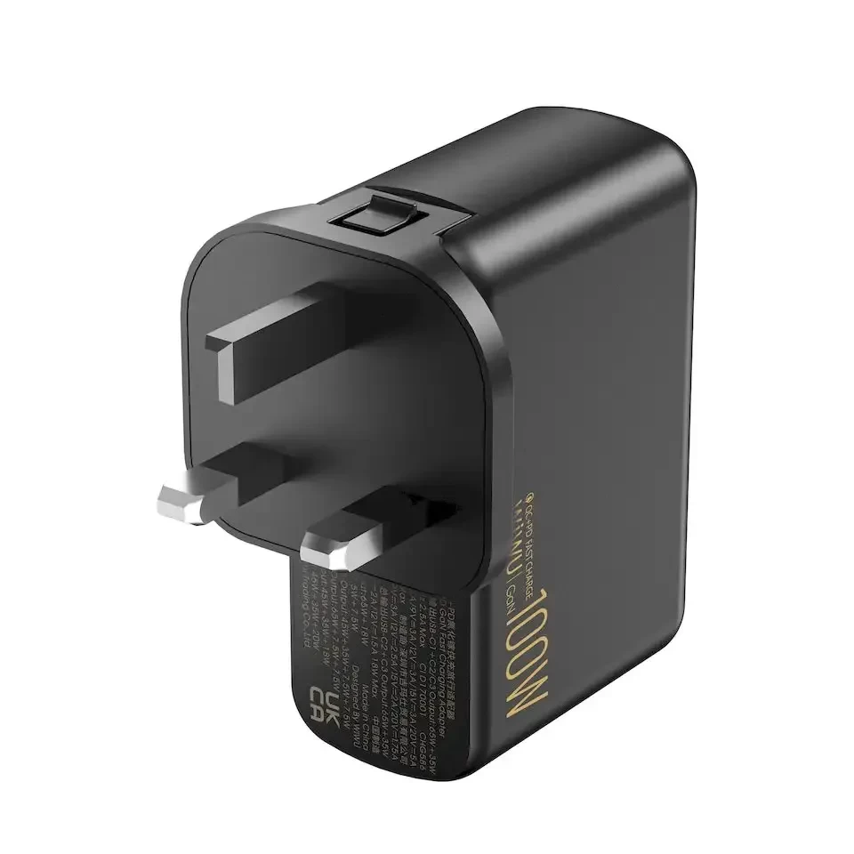 WiWU PD 100W GaN Wall Charger With Universal Travel US EU UK Plug