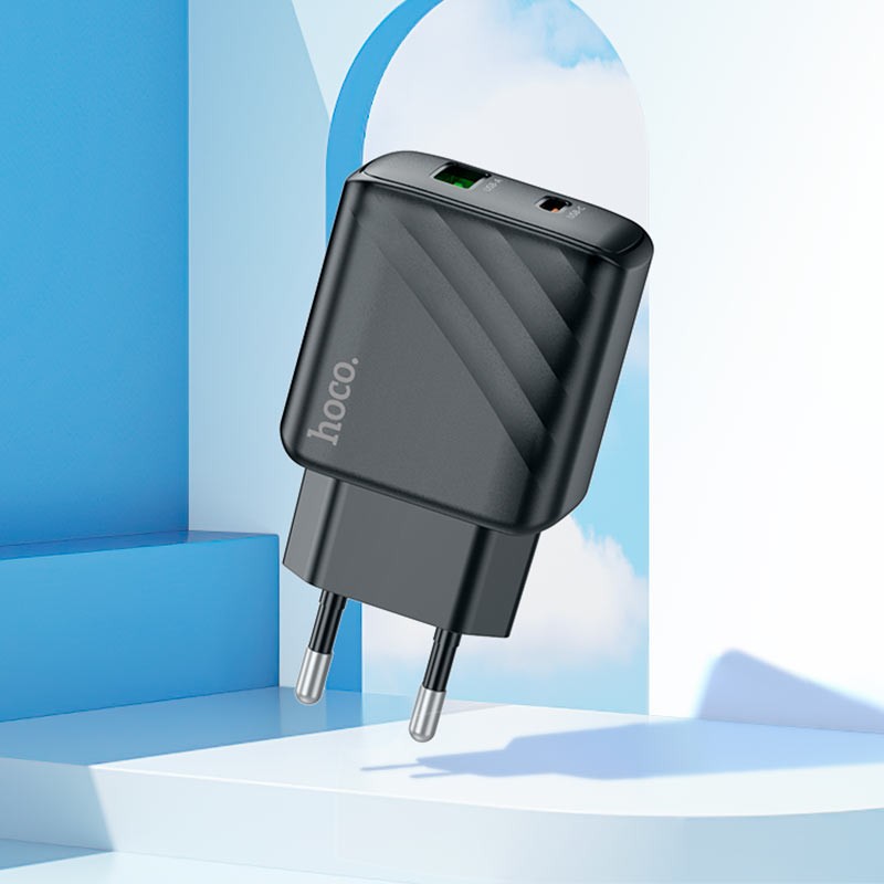 Hoco “CS23A Sunlight” PD30W + QC3.0 EU Wall charger Without Cable