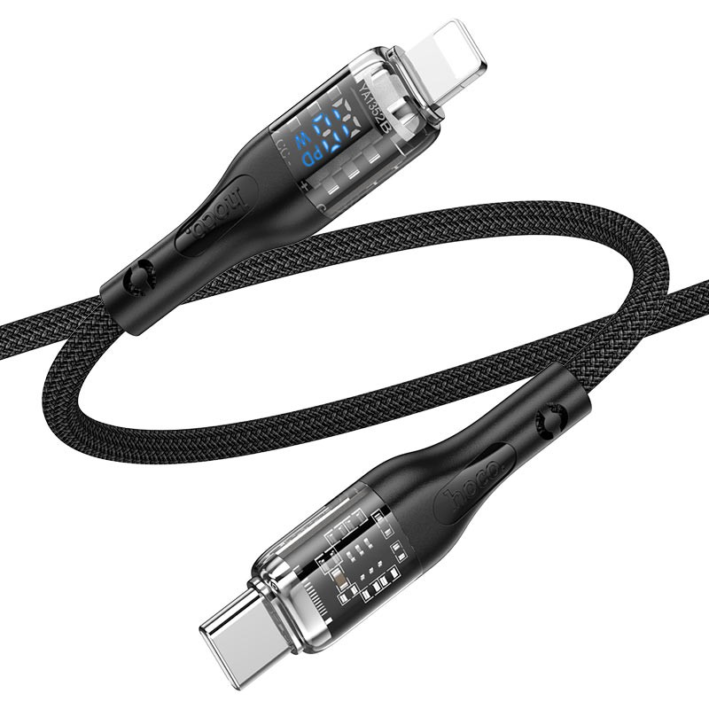 Hoco U125 Benefit Type-C to Lightning 27W Fast Charging Data Cable With Display