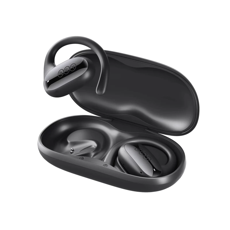 QCY Crossky GTR2 Open Ear True Wireless Earbuds (Black)