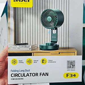 Awei F34 Folding Long Duct Circulator Fan