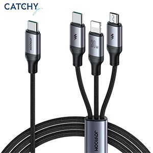 JOYROOM A21-1T3 100W 3-in-1 Fast Charging Cable ( L+C+M) 1.2m